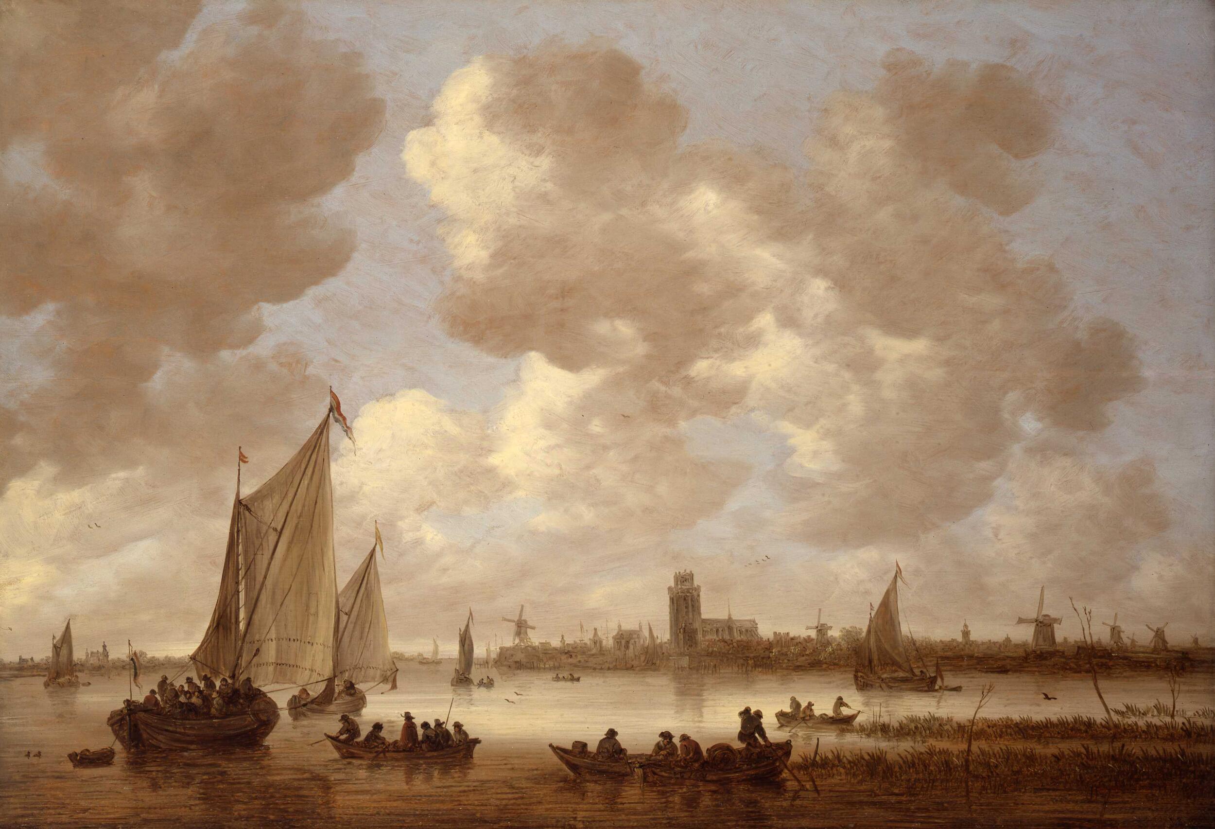 Jan van Goyen, Gezicht op Dordrecht uit het zuidwesten